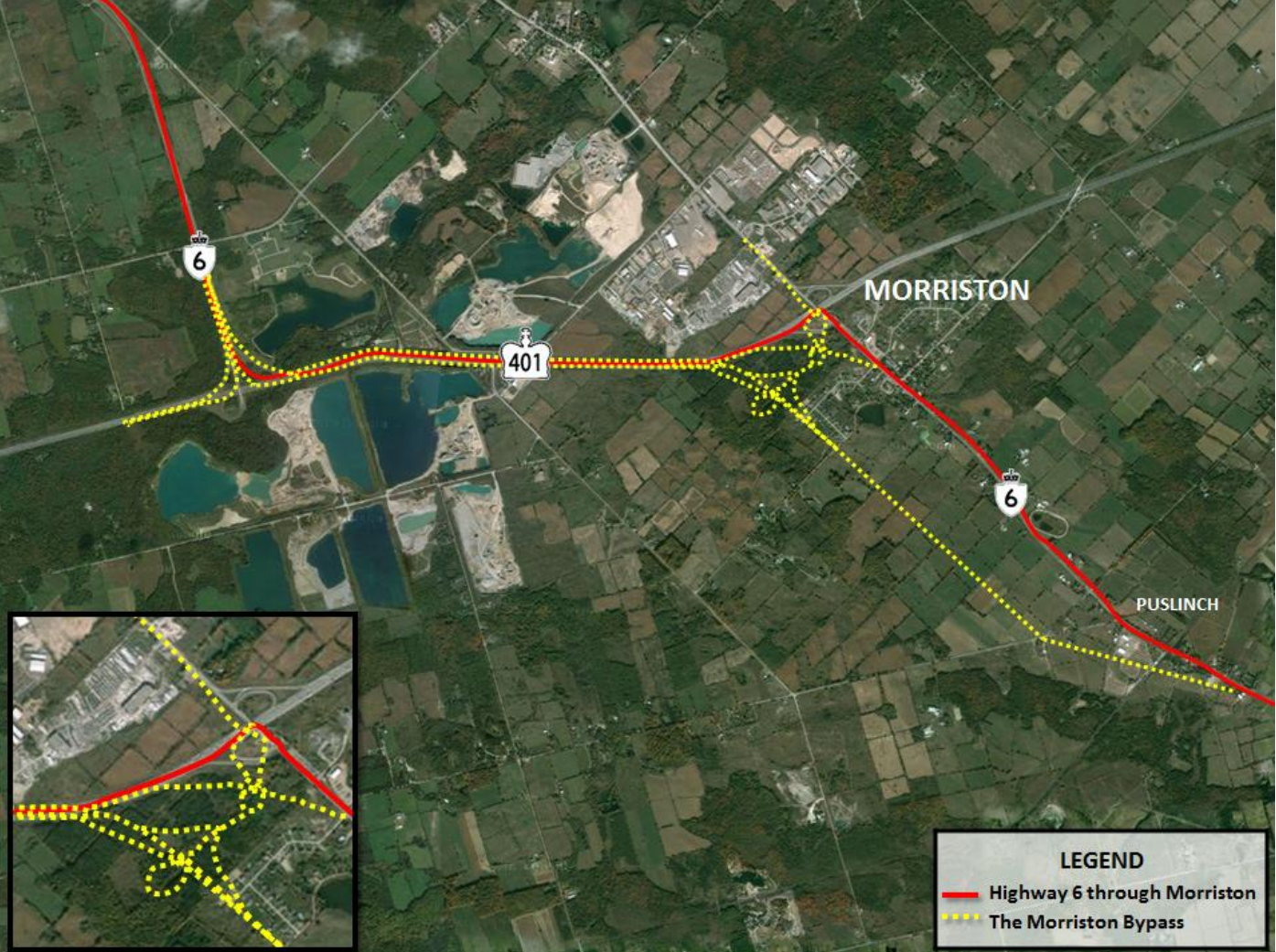 Morriston bypass proposed route